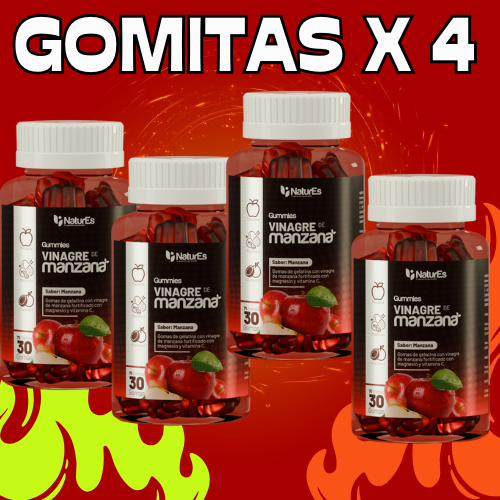 4 GOMITAS DE VINAGRE + OBSEQUIO